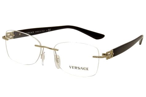 versace glasses clear frames|versace rimless eyeglass frames.